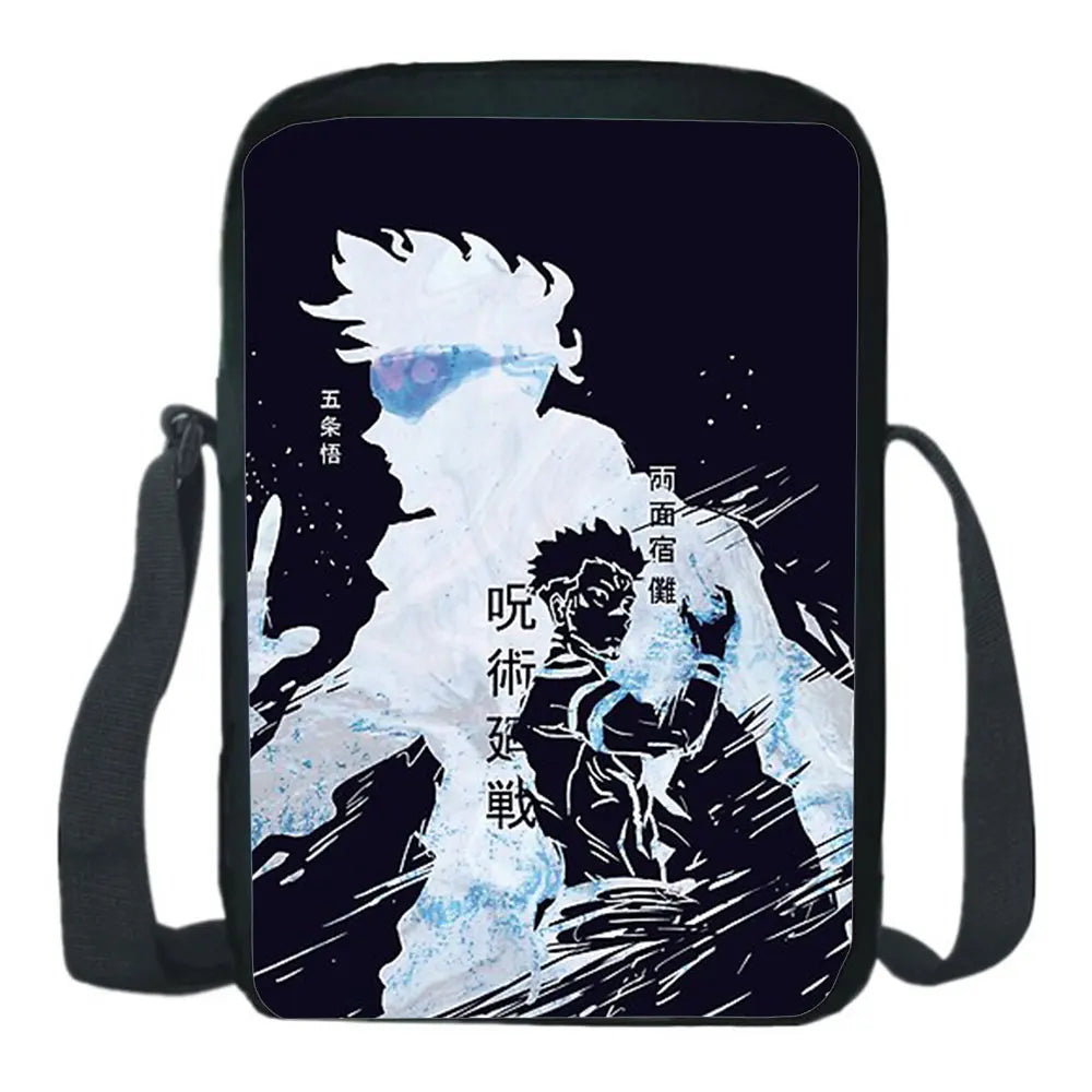 Jujutsu Kaisen Shoulder Bag Men Women Messenger Cartoon Knapsack Student