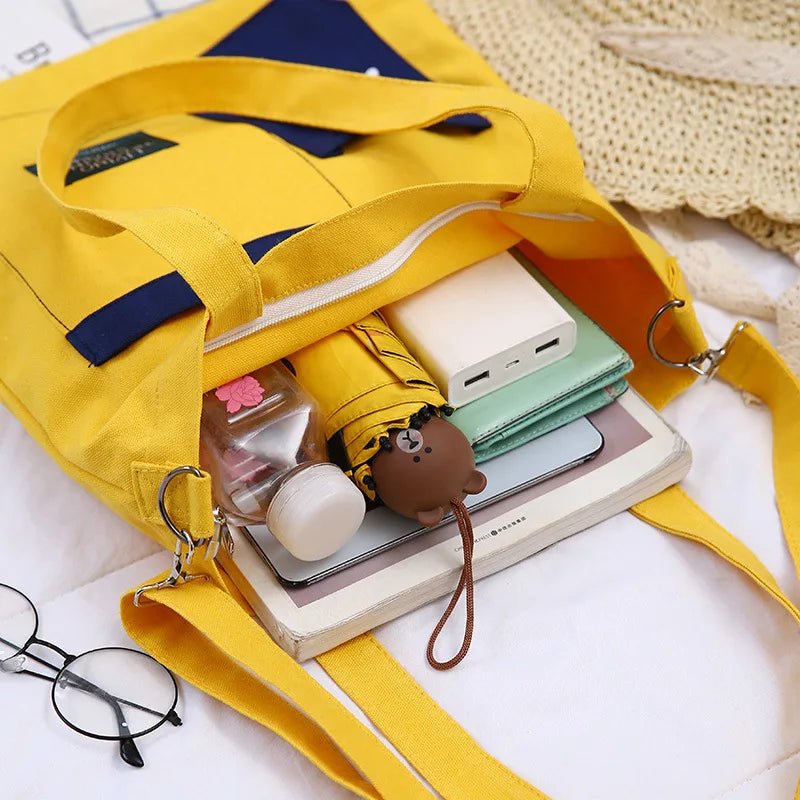 Anime Kiki's Service Canvas Shoulder Bag Large Capacity Handbags Women Bags