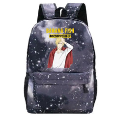Anime Laptop Banana Fish Backpack School Bag Rucksack Anti Theft Men Backbag
