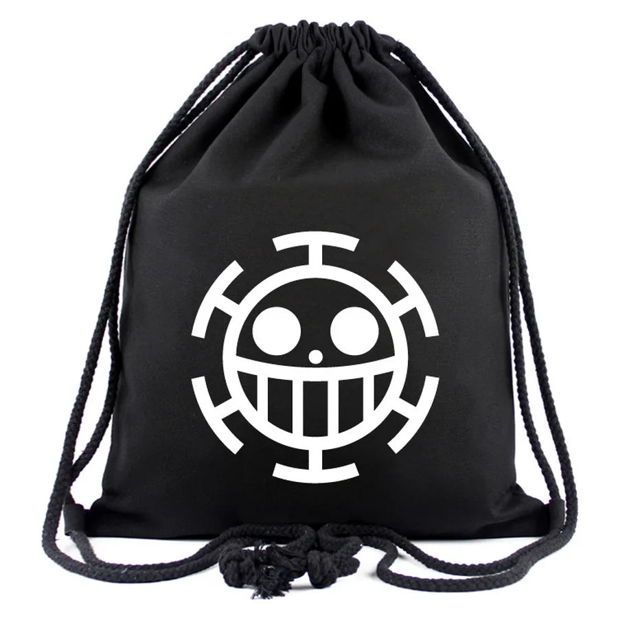 Anime Luffy Law Drawstring Bags - Boys Girls Beach Bag