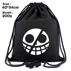 Anime Luffy Law Drawstring Bags - Boys Girls Beach Bag
