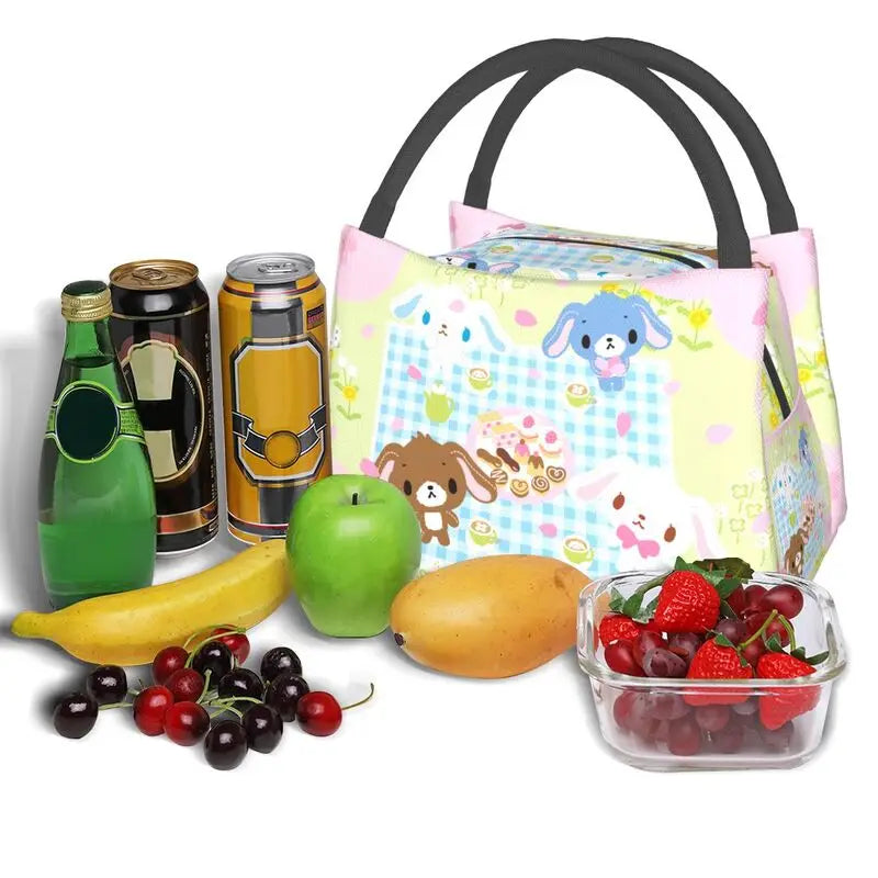 Sugarbunnies Lunch Box Women Waterproof Insulated Bag