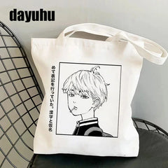 Tokyo Revengers Tote Bag Canvas Shoulder Bag Eco Shopping Bag