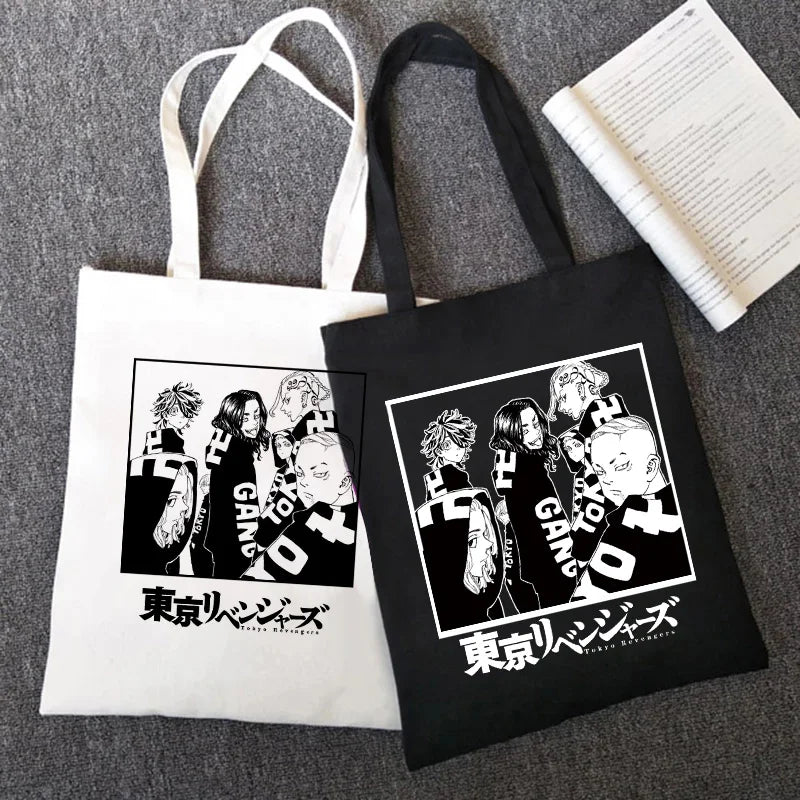 Tokyo Revengers Tote Bag Canvas Shoulder Bag Eco Shopping Bag