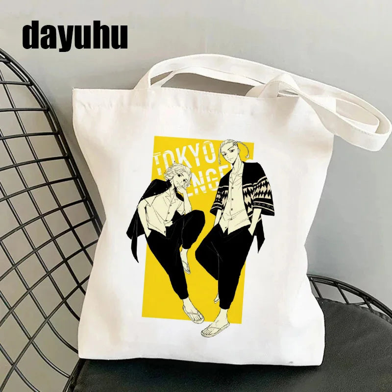 Tokyo Revengers Tote Bag Canvas Shoulder Bag Eco Shopping Bag