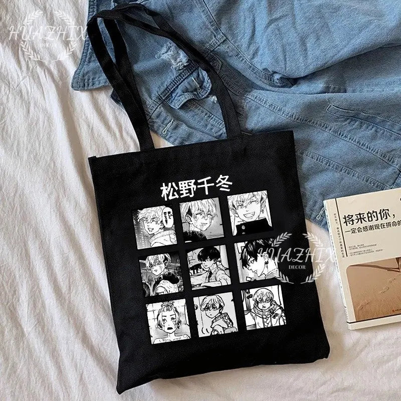 Tokyo Revengers Tote Bag Canvas Shoulder Bag Eco Hip Hop Shopping Bag
