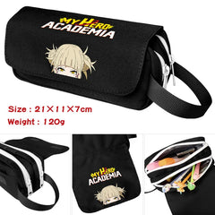 Anime My Hero Academia Deku Shoto Pencil Case Double Zipper School Bags