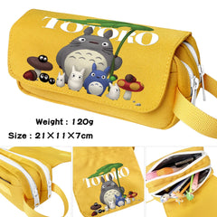 Totoro Pencil Case Student Waterproof Makeup Bag Portable Penbag
