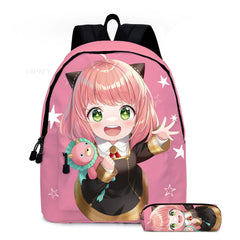 Anime SPY X FAMILY Backpack Anya Cosplay Student School Book Bag
