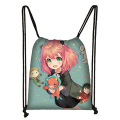 Anime SPYFAMILY Japanese Backpack Ladies Harajuku Spy x Family Drawstring Bags