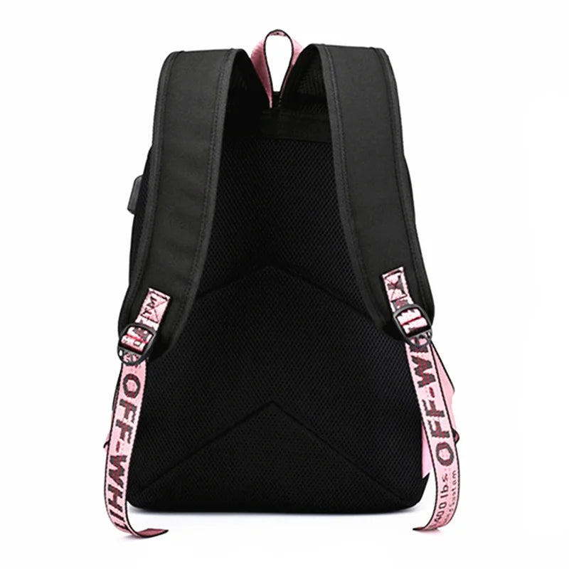 Anime School Backpack Bookbag Cat Cartoon Backpack Rucksack Women Shoulder Bags