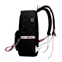 Anime School Backpack Bookbag Cat Cartoon Backpack Rucksack Women Shoulder Bags