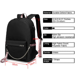Slayer Tanjirou Kamado Backpack Demon Cosplay USB Charging Unisex Daily Bag