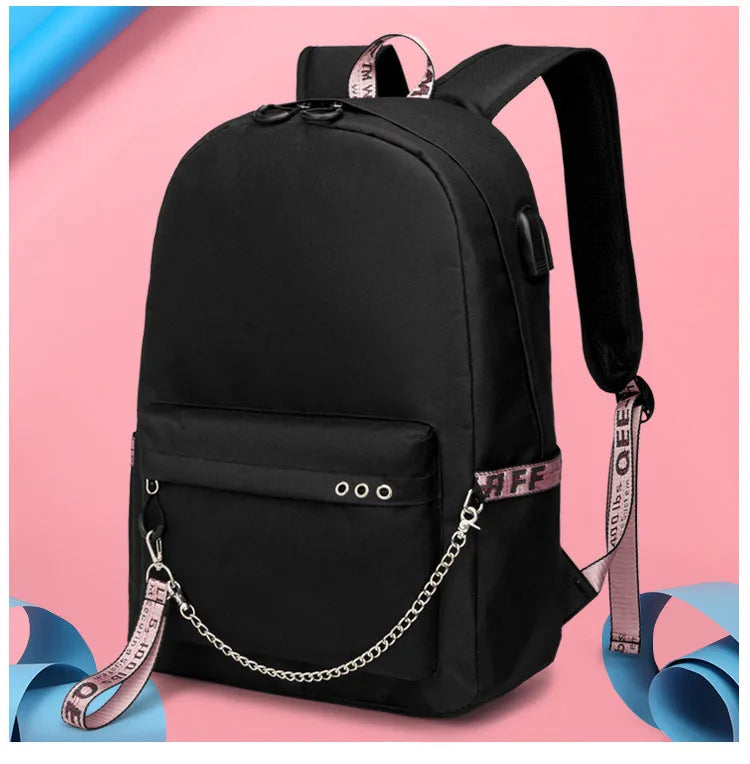 Slayer Tanjirou Kamado Backpack Demon Cosplay USB Charging Unisex Daily Bag
