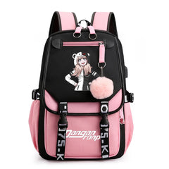 Anime School Bags Nylon Backpack Large Capacity Student School Bag Girls Travel