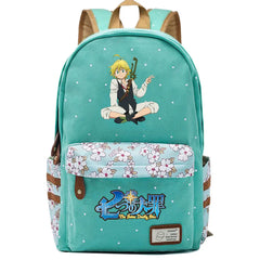 Anime Seven Deadly Sins Canvas Backpack Zipper Packsack