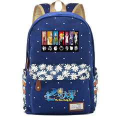 Anime 7 Deadly Sins Zip Backpack Student Schoolbag Cartoon Packsack