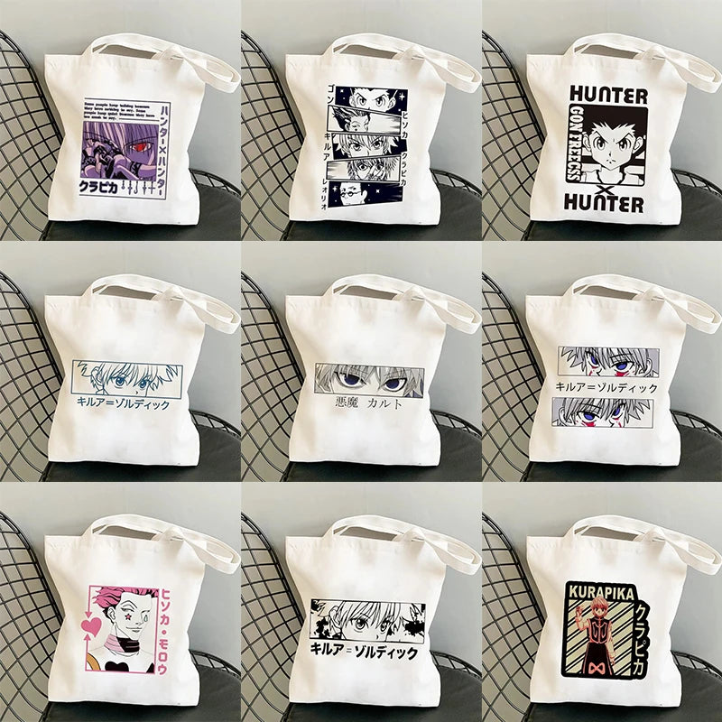 Hunter X Hunter Killua Zoldyck Shopping Bag Canvas Tote Large Capacity Handbag