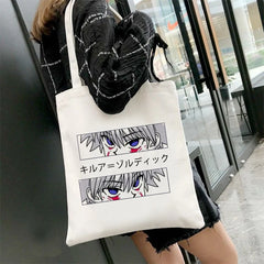 Hunter X Hunter Killua Zoldyck Shopping Bag Canvas Tote Large Capacity Handbag