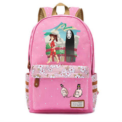Spirited Away Canvas Backpack Casual Schoolbag High Packsack
