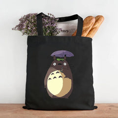 Spirited Away Totoro Shoulder Bag Harajuku Tote Eco Cotton