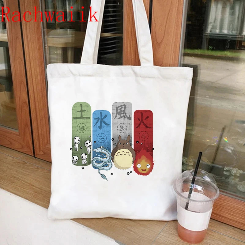 Spirited Away Totoro Shopping Bag Harajuku Tote Women