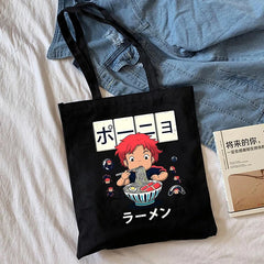 Spirited Away Totoro Shopping Bag Harajuku Tote Women