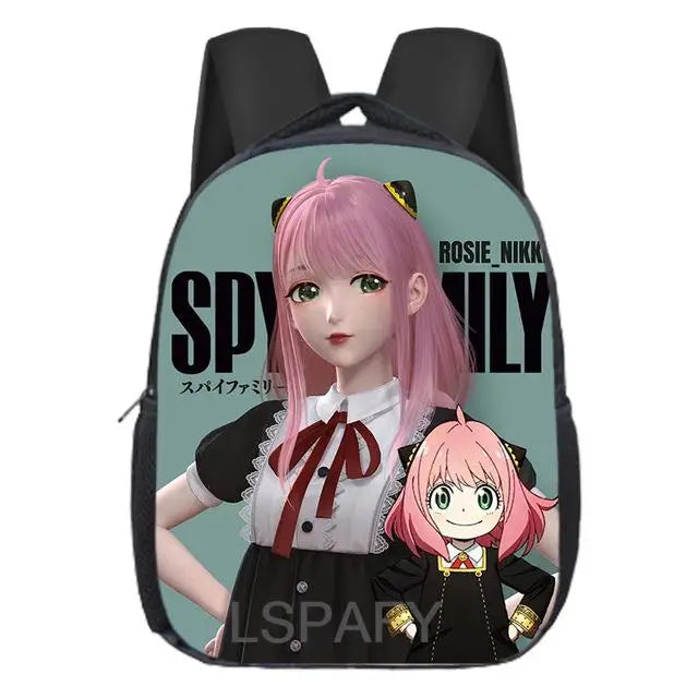 Anime Spy X Family Backpack Boys Girls School Bags Cartoon Anya Forger Bag
