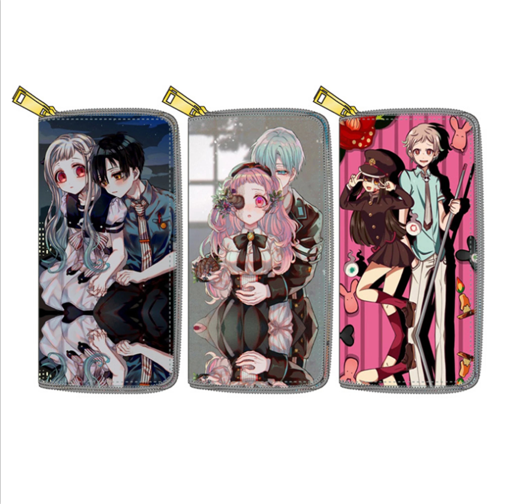Hanako-kun Logo Wallet Zipper Long Lady's Change Purse Credit Card Purse