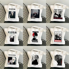 Anime Tokyo Ghoul Print Shoulder Bag Canvas Bag Harajuku Shopper Bag
