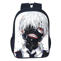 Tokyo Ghoul School Bag Men Double-layer Backpack Teen Bookbag Large Capacity