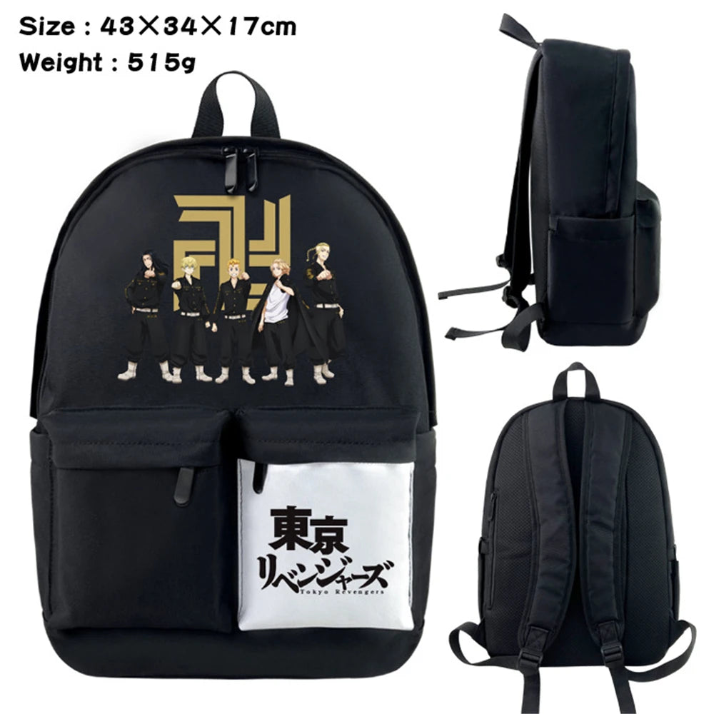 Tokyo Revengers Nylon Backpack Schoolbag Laptop Bag