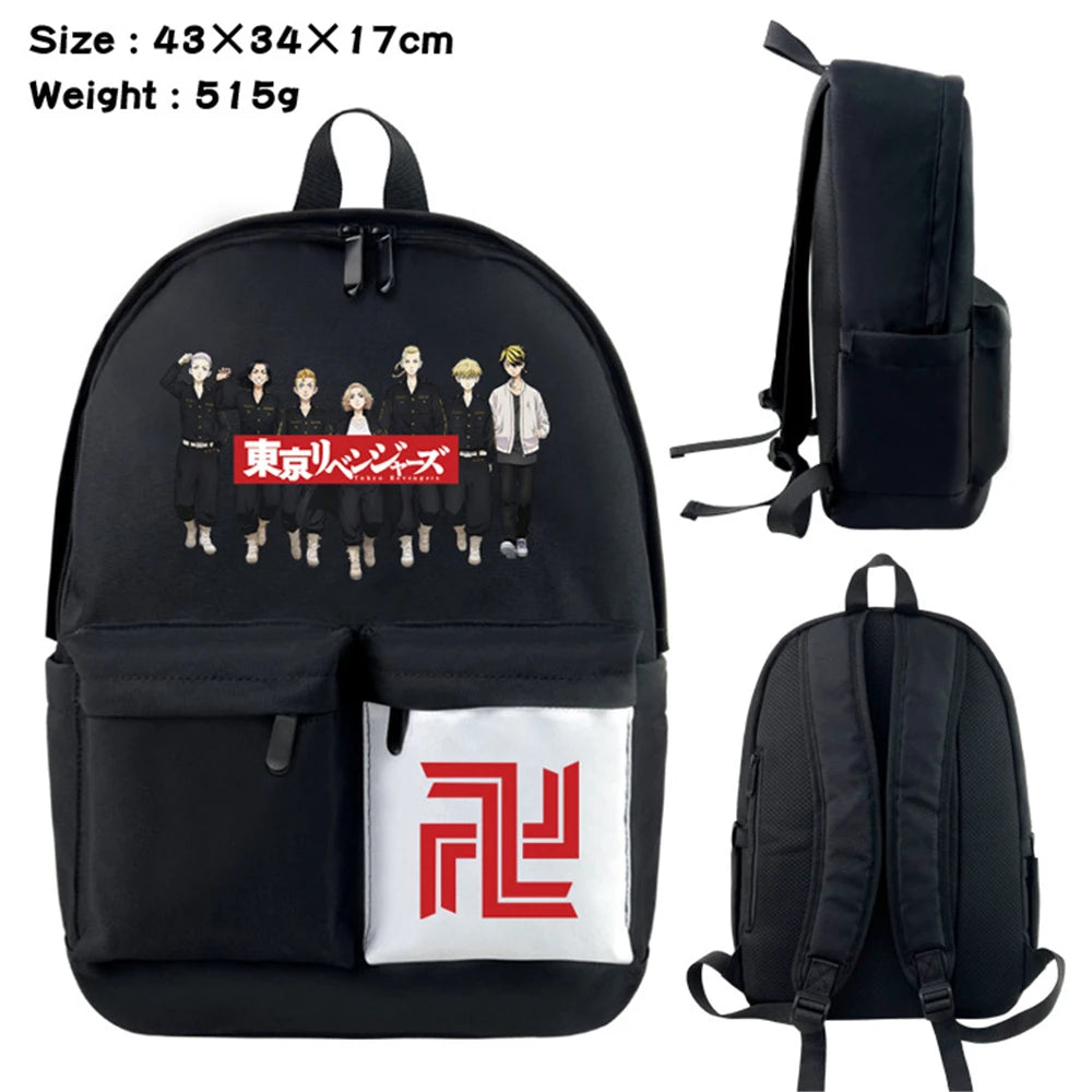Tokyo Revengers Nylon Backpack Schoolbag Laptop Bag