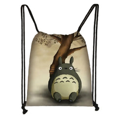 Anime Totoro / Ponyo Drawstring Bag Teenager Boys Girls Storage Bag