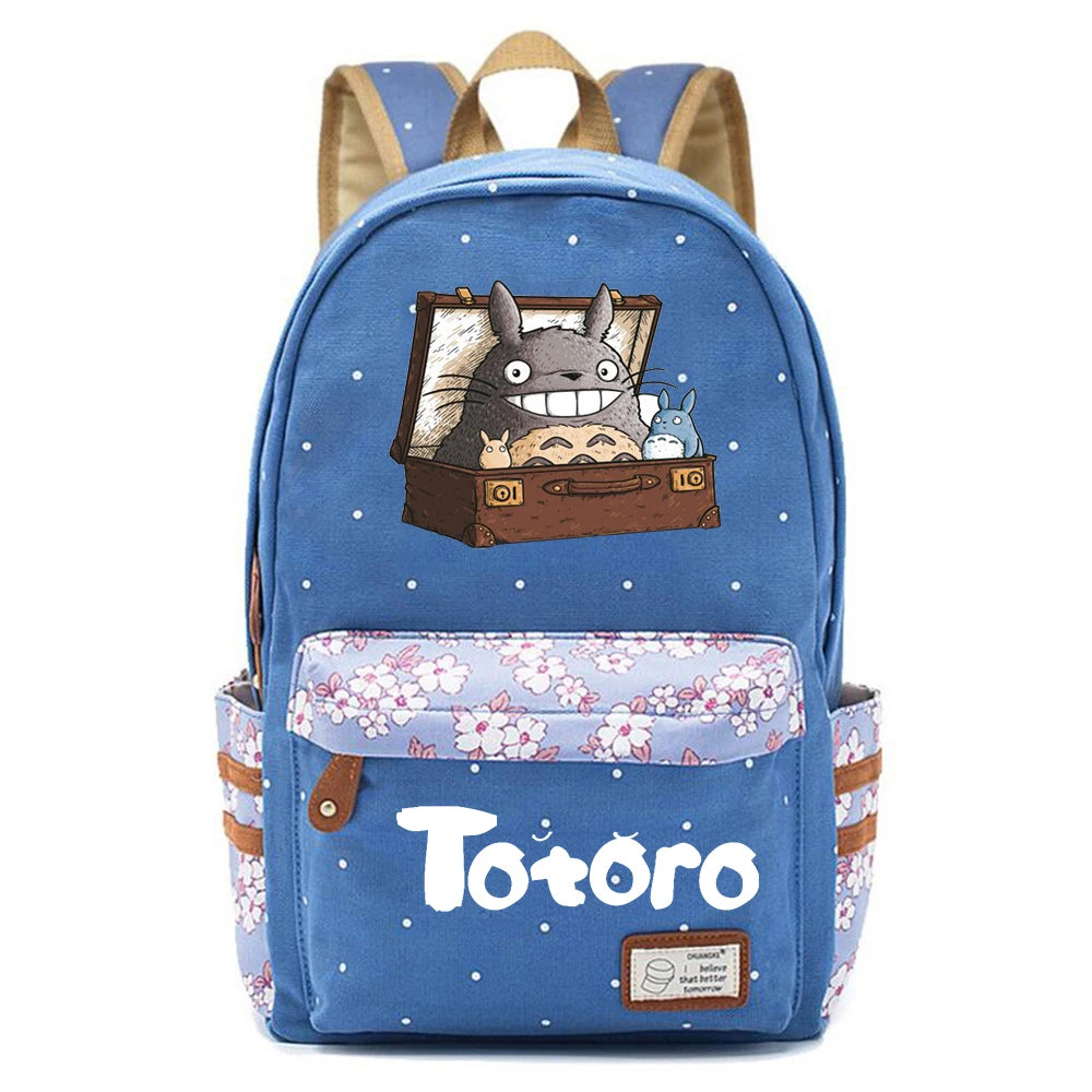 Anime Totoro Teenager Backpack Casual Baby Backpack