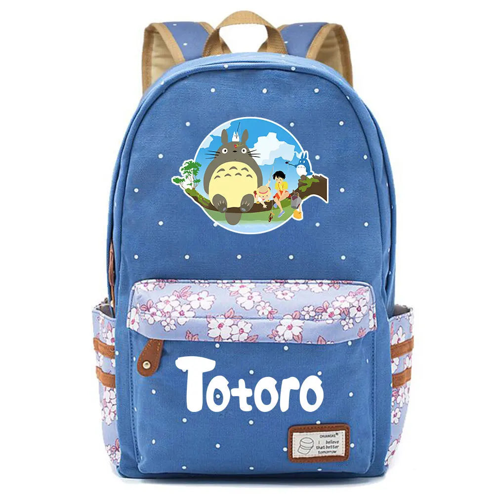 Anime Totoro Teenager Backpack Casual Baby Backpack