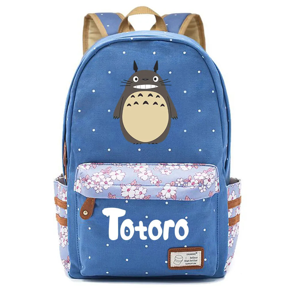 Anime Totoro Teenager Backpack Casual Baby Backpack
