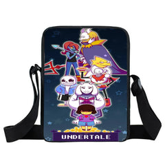 Anime Undertale Mini Messenger Bag for Kids School Snacks Travel Mochila