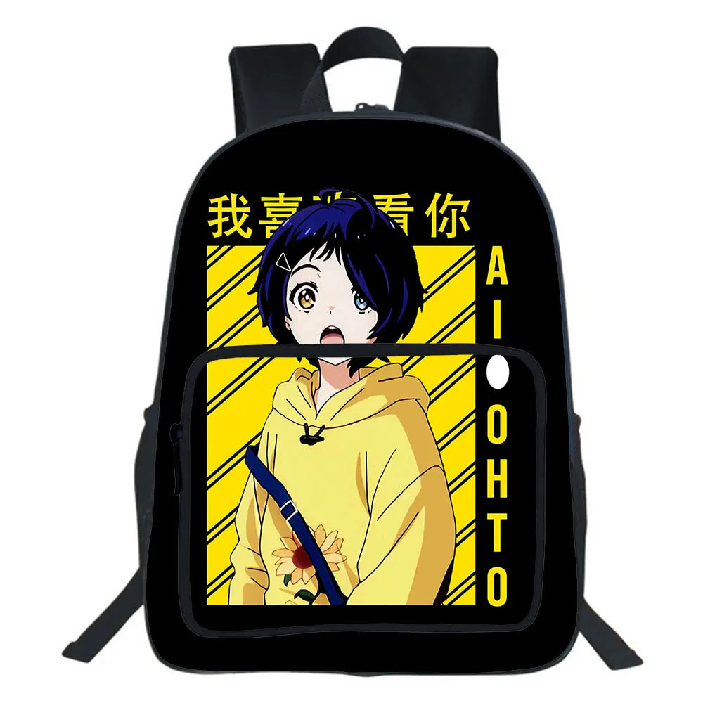 Anime Wonder Egg Priority Backpack School Bag Girls Rucksack