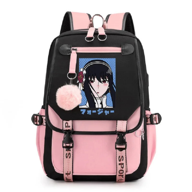 Animes Backpack SPYxFAMILY Anya Forger School Backpack Bag