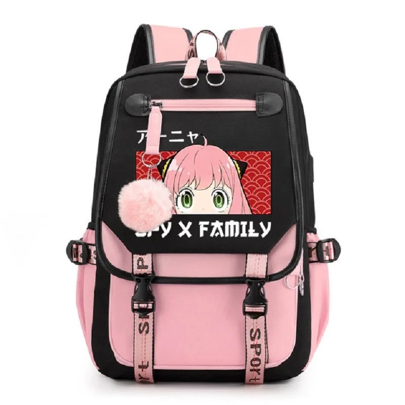 Animes Backpack SPYxFAMILY Anya Forger School Backpack Bag