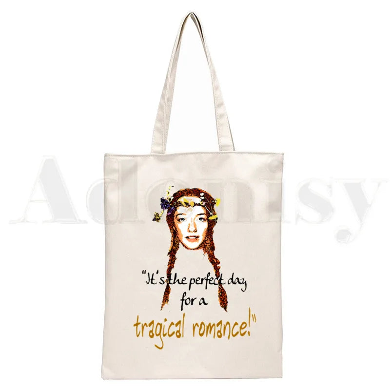 Anne Shirley Green Gables Handbag Canvas Shoulder Bag