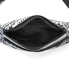 Annmouler Bohemian Style Women Waist Bag Double Zipper Belt Pouch