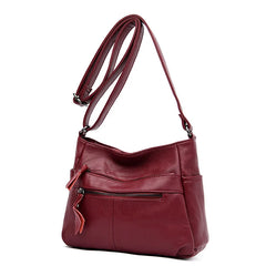 Soft Leather Shoulder Bag Crossbody Messenger Bag Small Purses
