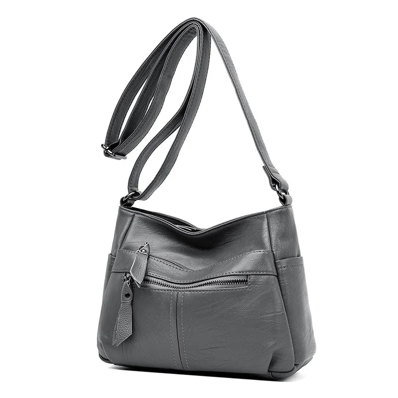 Soft Leather Shoulder Bag Crossbody Messenger Bag Small Purses