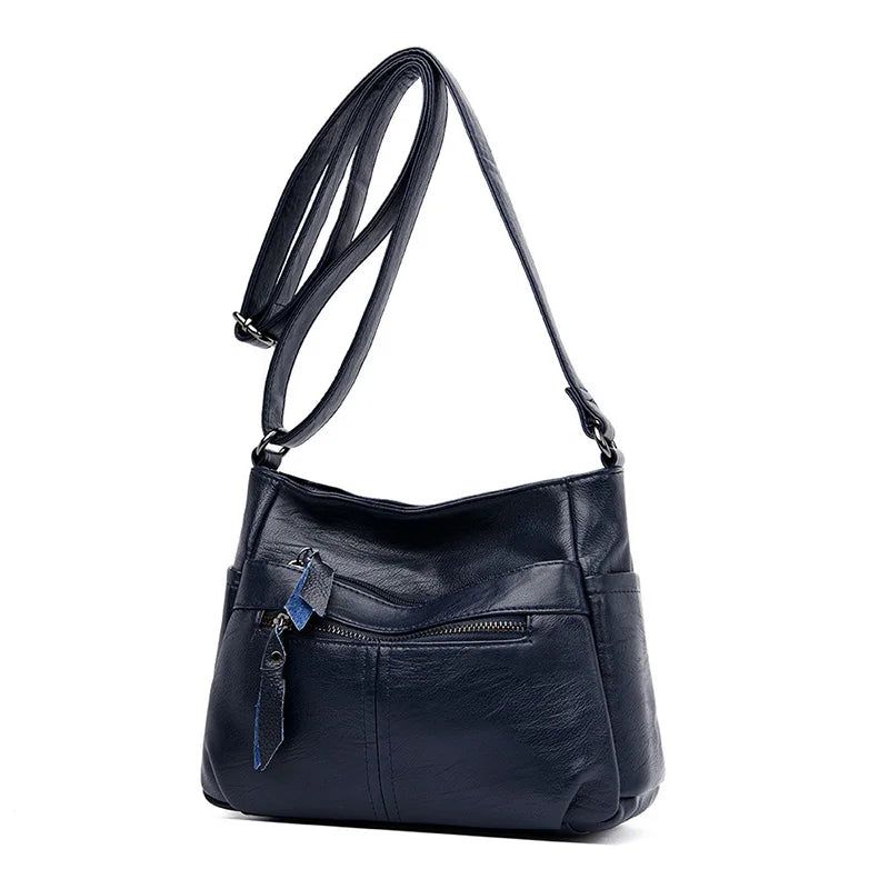 Soft Leather Shoulder Bag Crossbody Messenger Bag Small Purses