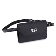 Pu Leather Waist Bag for Women Adjustable Hip Bag Small Bum Bag