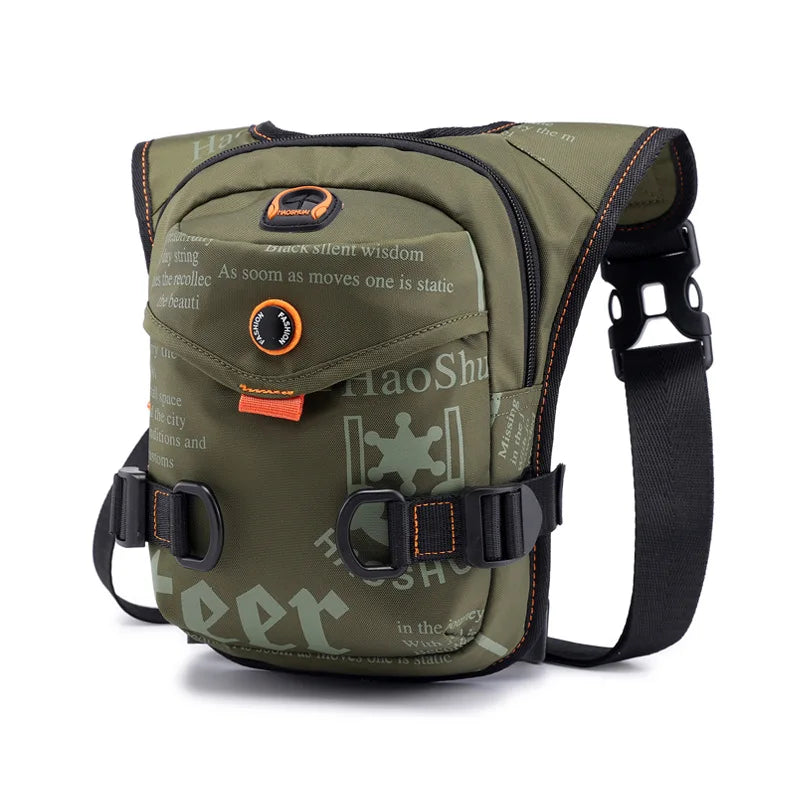 Annmouler Motorcycle Bag Waterproof Leg Bag Riding Waist Pack