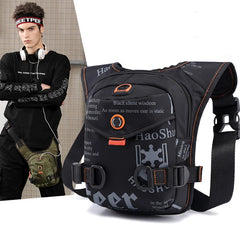 Annmouler Motorcycle Bag Waterproof Leg Bag Riding Waist Pack