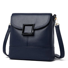 Casual Faux Leather Messenger Bag Women Shoulder Handbag Tote Purse